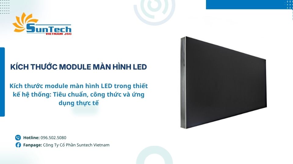 kích thước module màn hình led