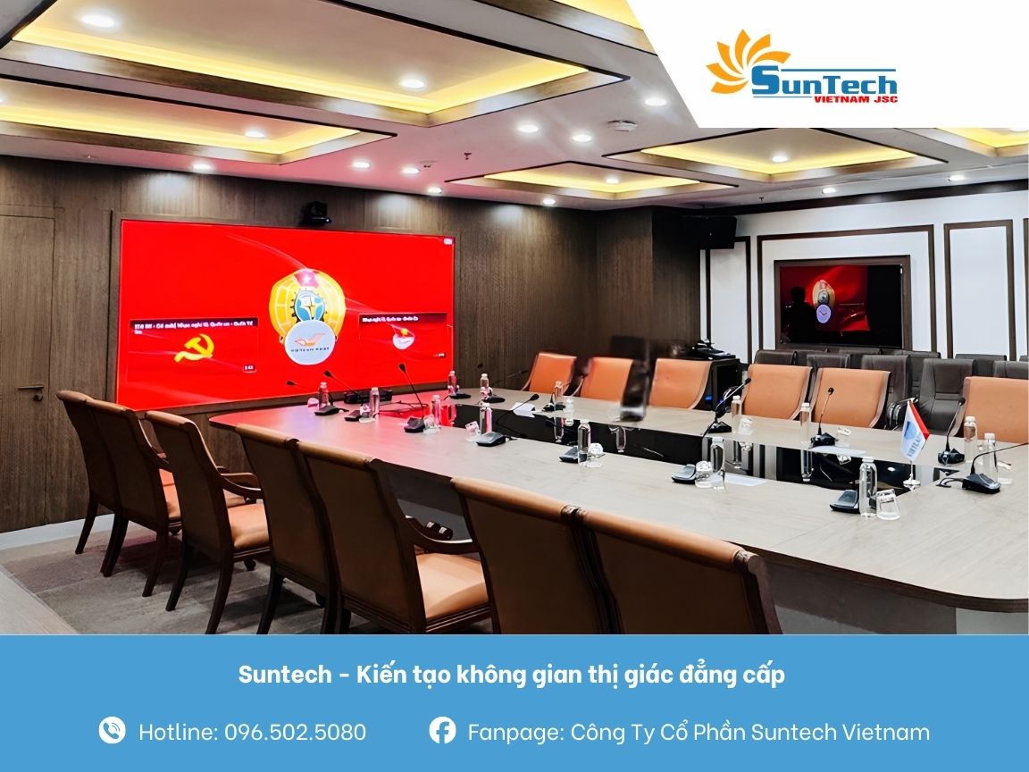 Màn hình LED P1.66 Phòng họp CTCP Điện Việt - Lào