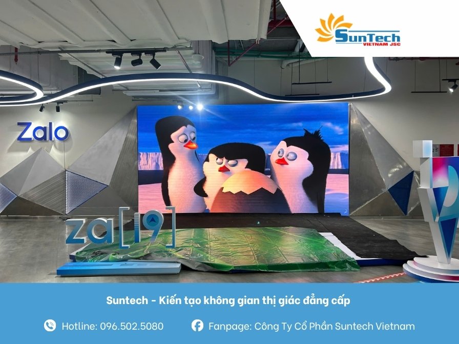 màn hình led trong nhà tập đoàn vng