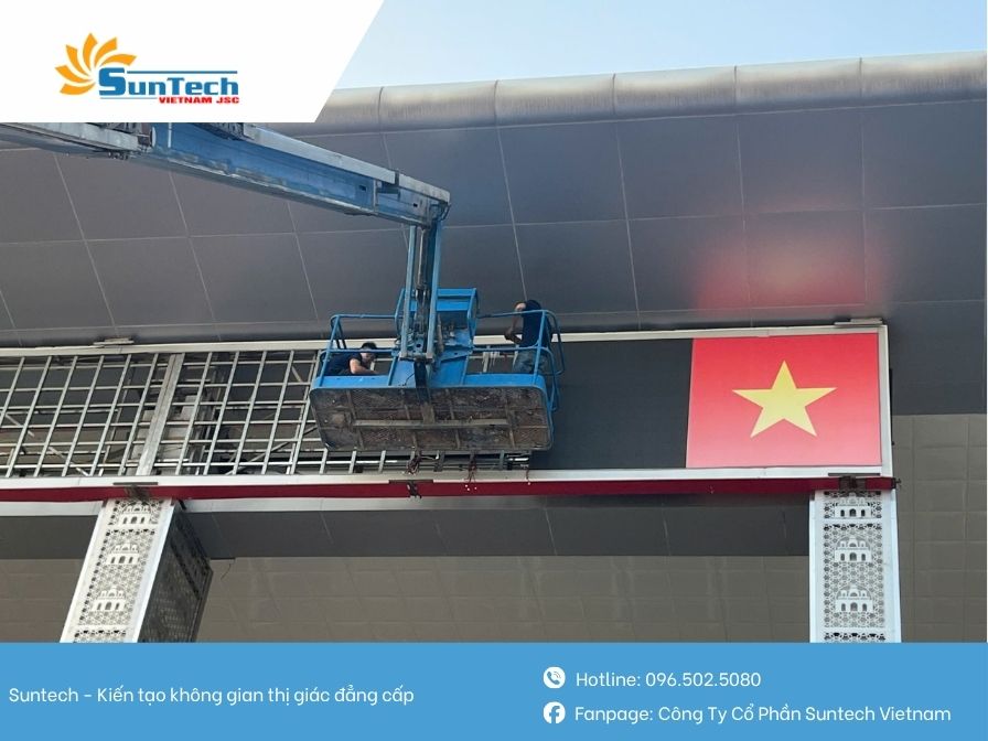 lắp đặt màn hình led ngoài trời Hưng yên