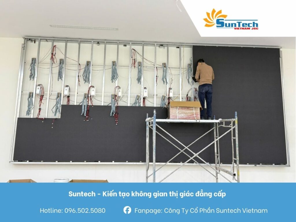 lắp đặt màn hình led