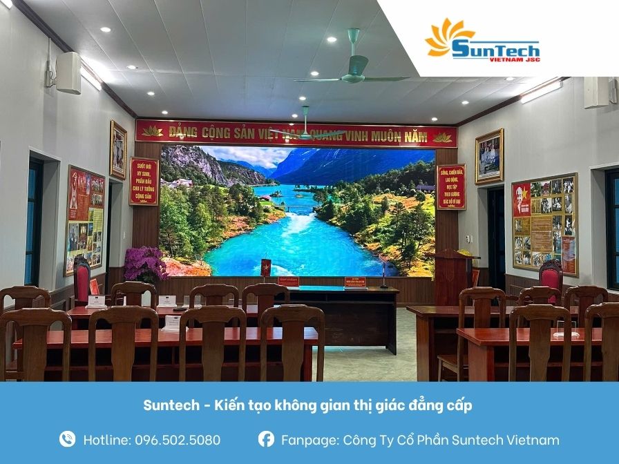 lắp đặt màn hình led cửa khẩu thanh thủy 1