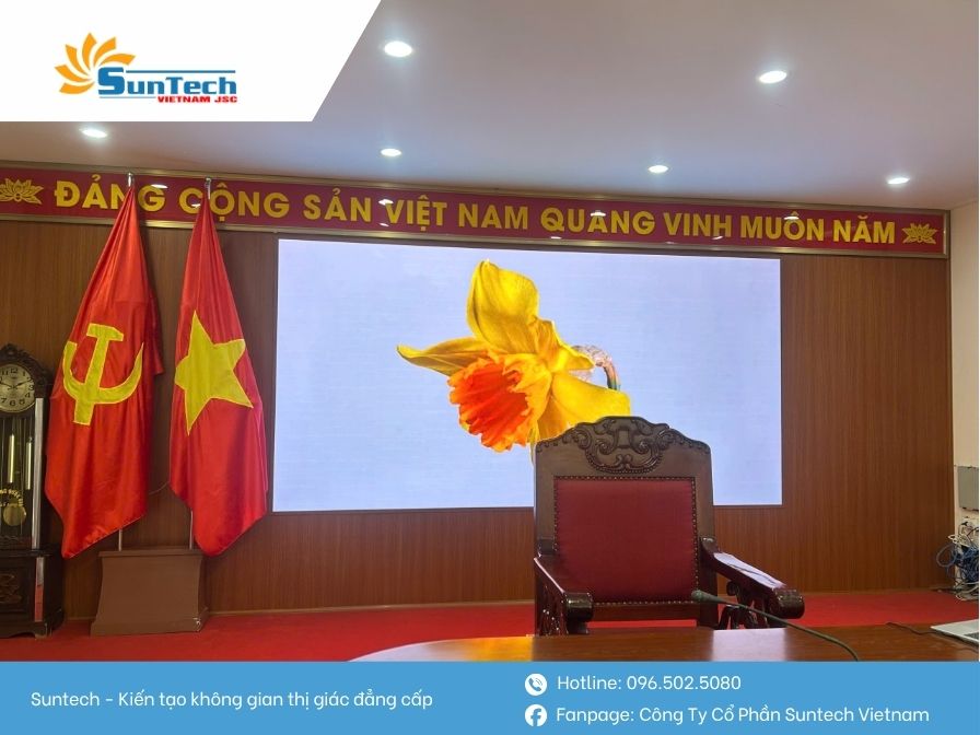 màn hình công trình bệnh viên quân y