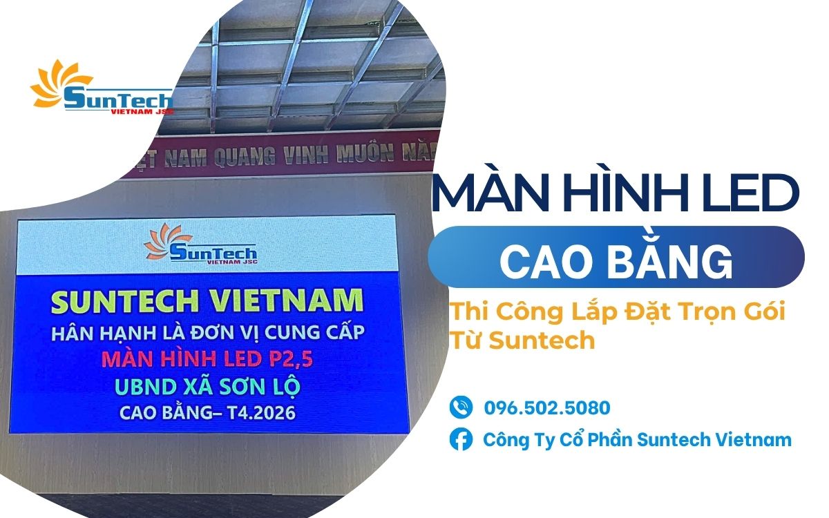lắp đặt màn hình led cao bằng