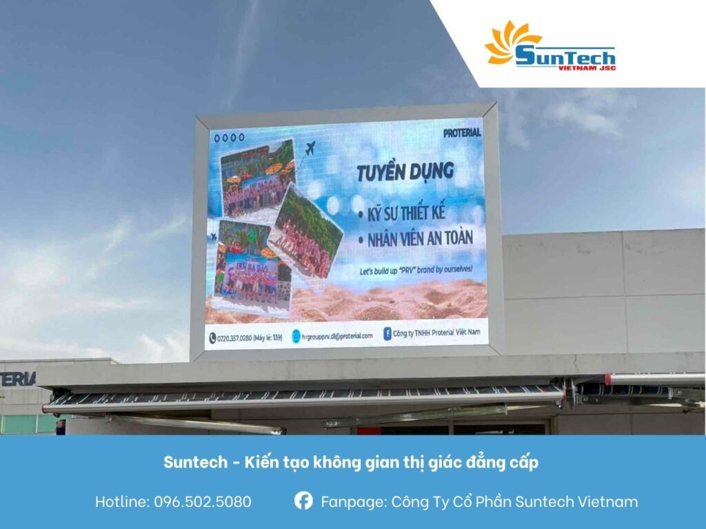 màn hình led hải dương ngoài trời công trình