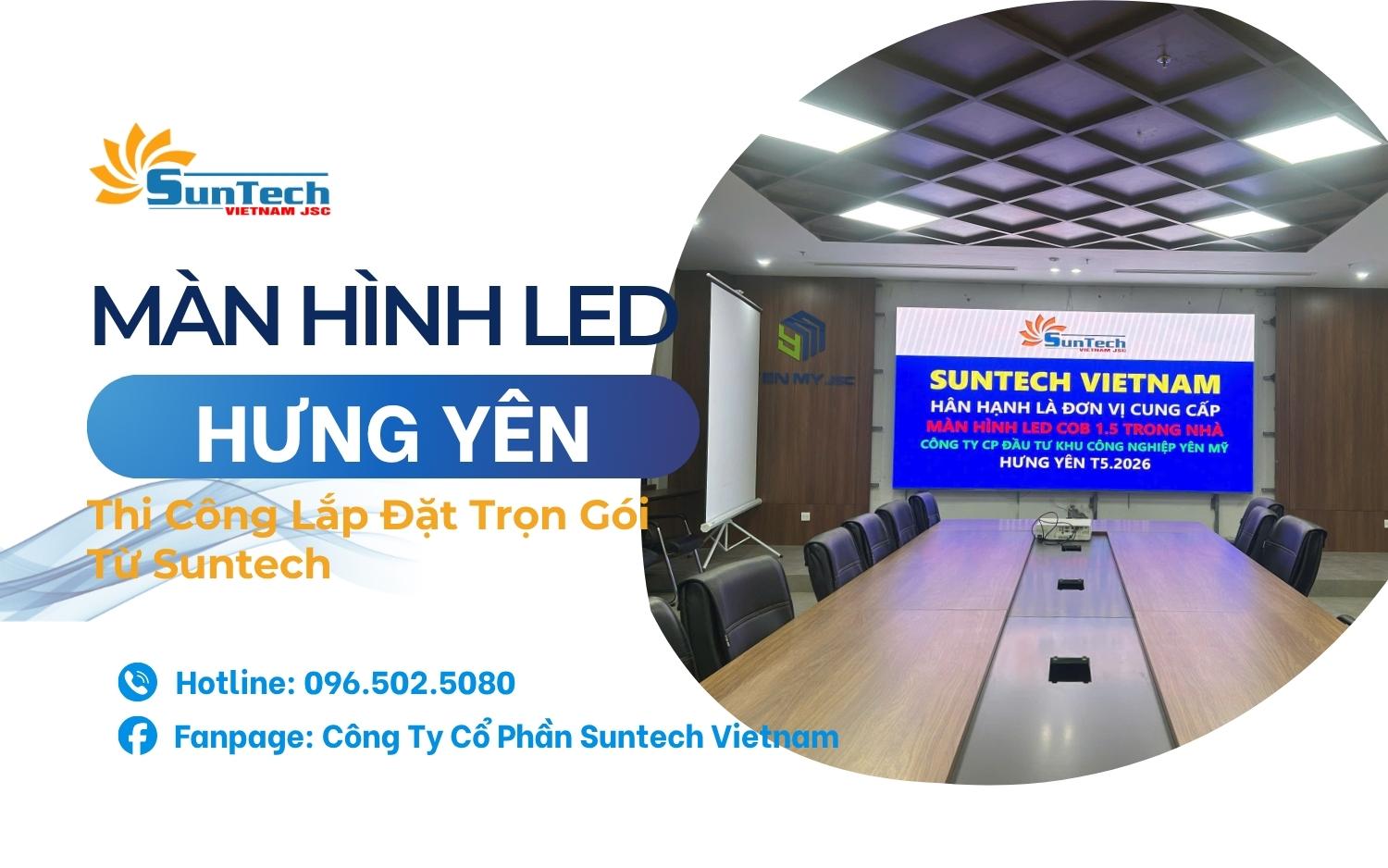 lắp đặt màn hình led hưng yên
