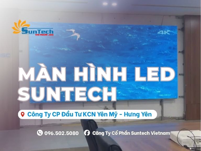 màn hình led phòng họp kcn yên mỹ